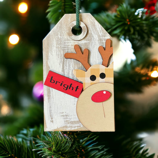 Reindeer Tag Ornament