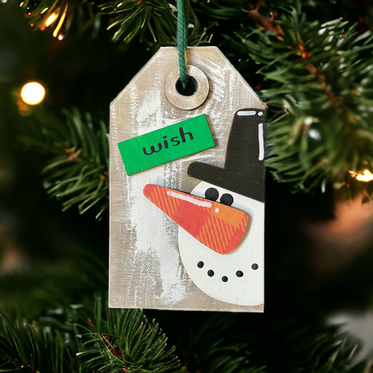 Snowman Tag Ornament