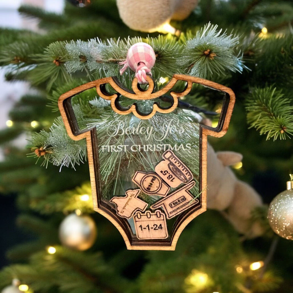 NEW! Baby's First Christmas Shaker Ornament