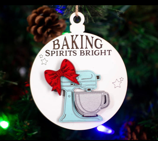 NEW! Christmas Ornament "Baking Spirits Bright"