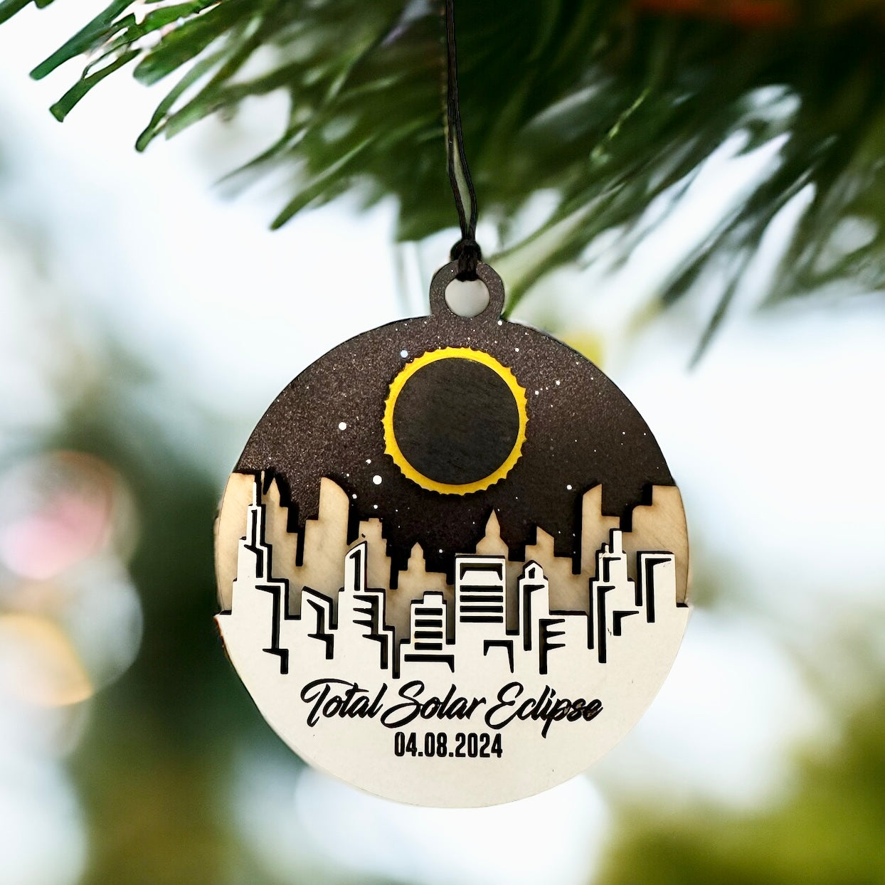 Total Eclipse Ornament - City