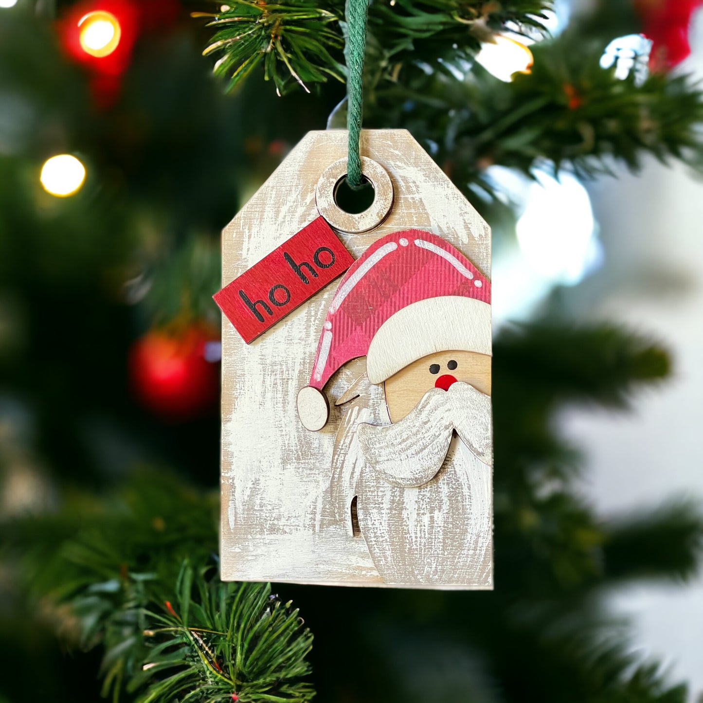 Santa Tag Ornament