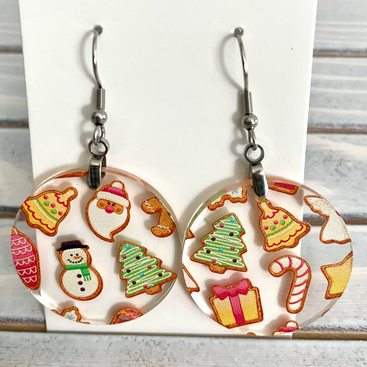 Earrings - Christmas Cookies