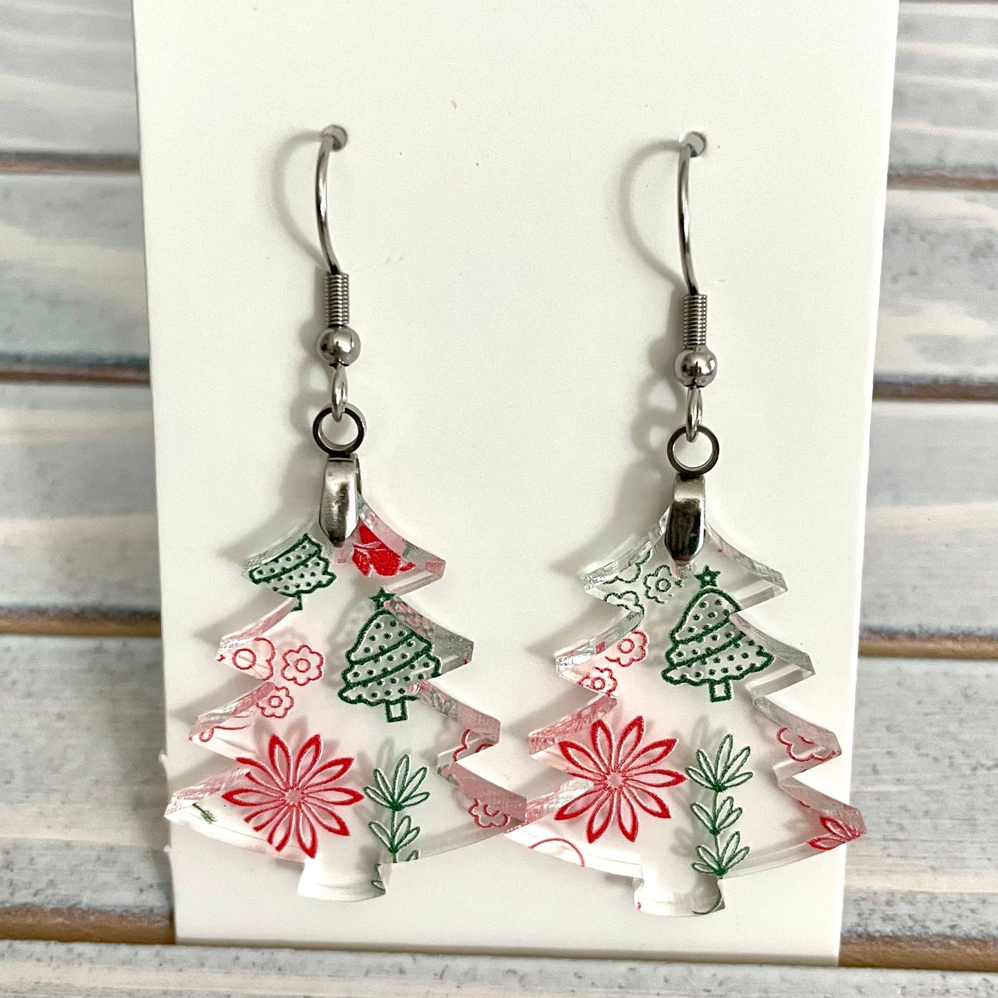 Earrings - Christmas Trees