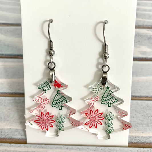 Earrings - Christmas Trees