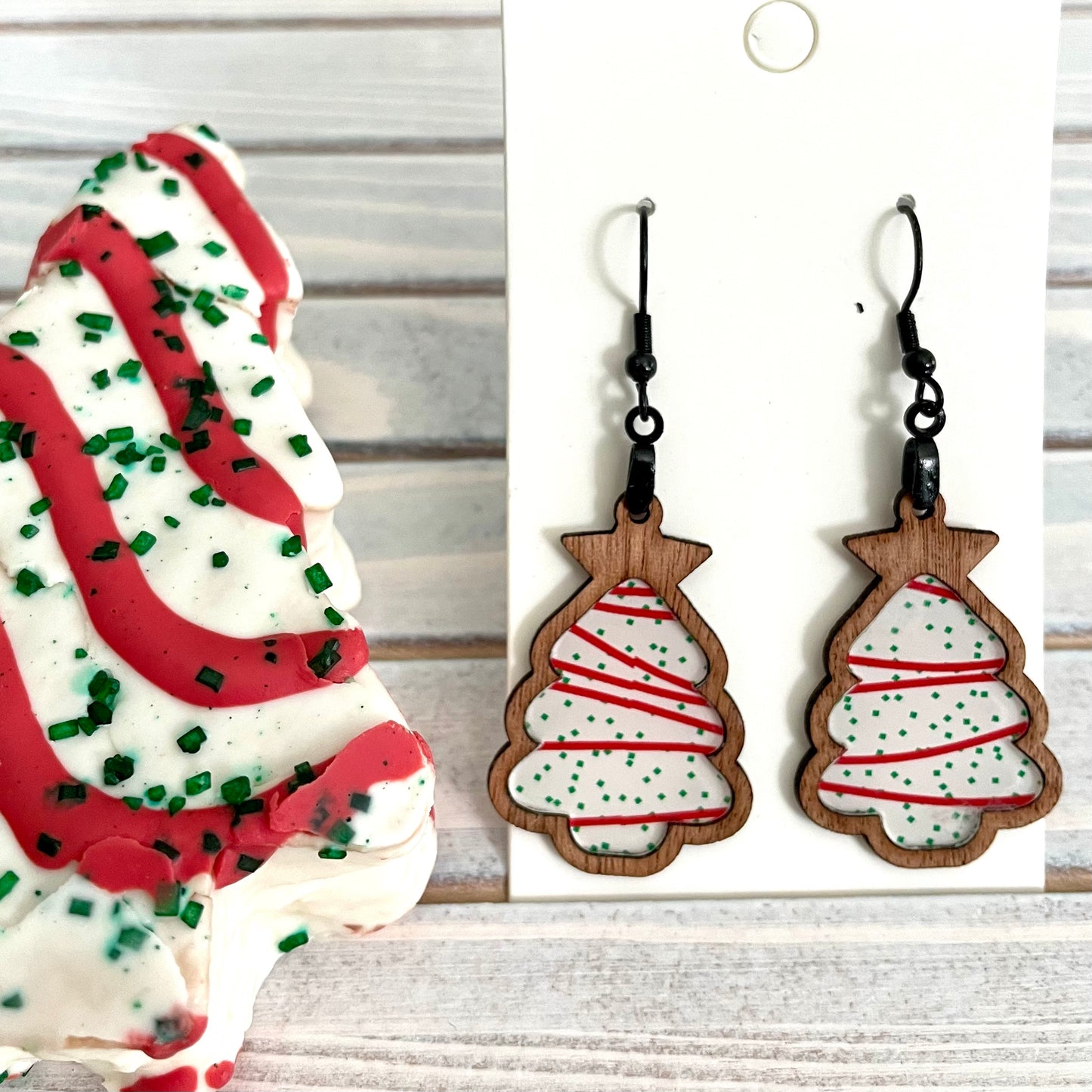 Earrings - Christmas Snack Cake