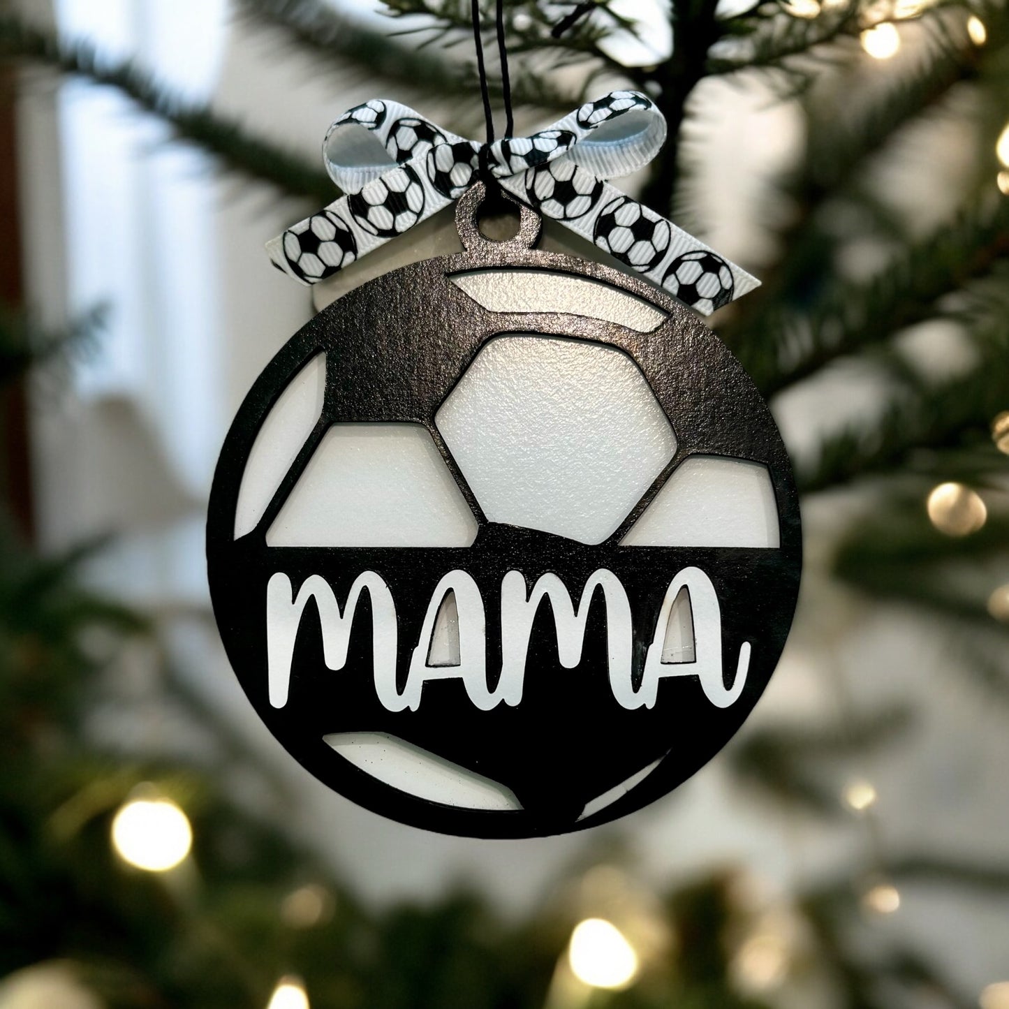 NEW! Christmas Ornament - Soccer Mama