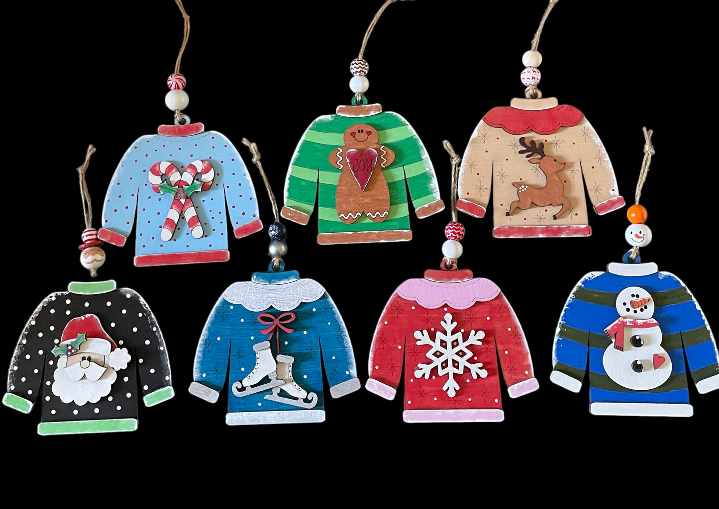 Christmas Gift Card Holder and Ornament - Ugly Sweater Collection