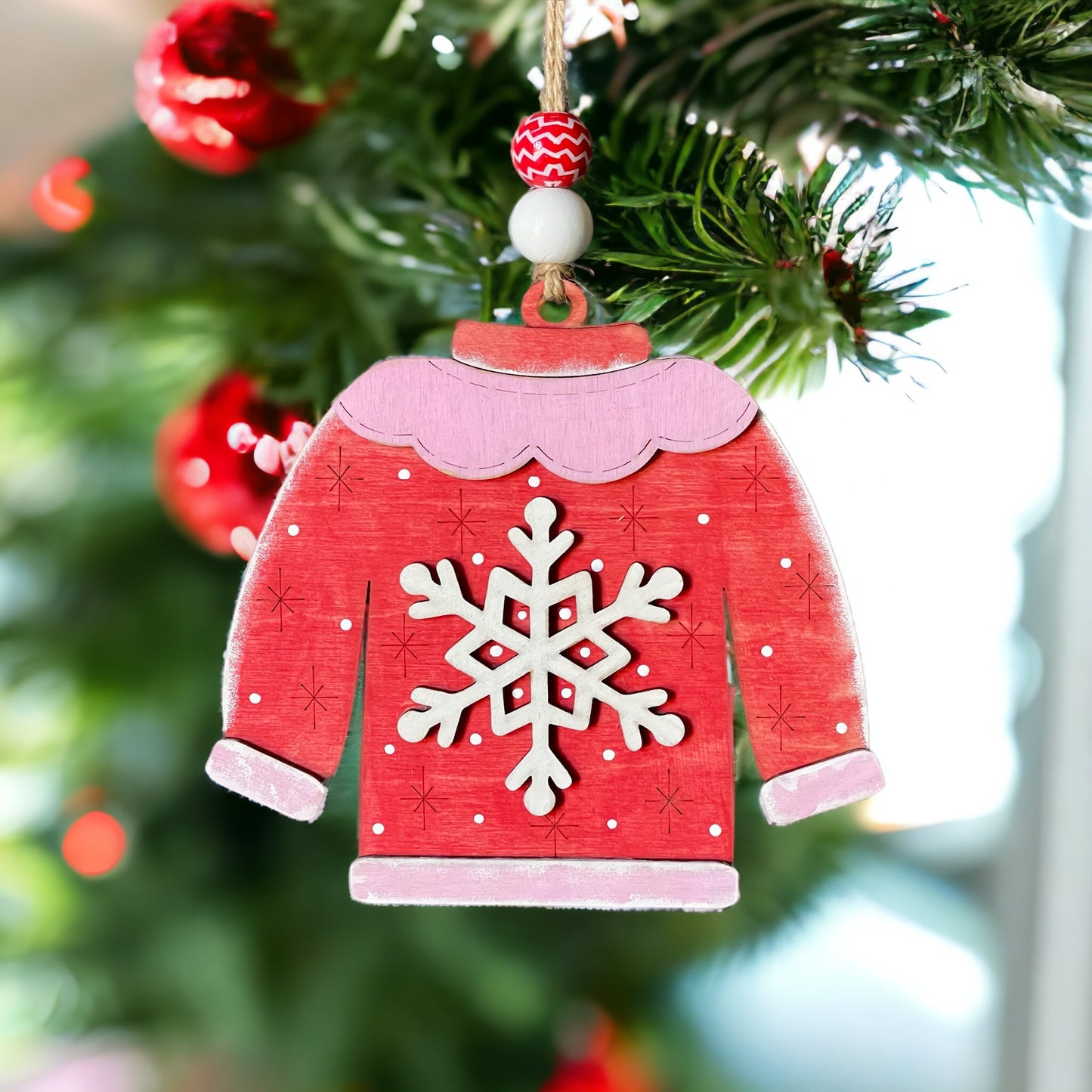 Christmas Gift Card Holder and Ornament - Ugly Sweater Collection